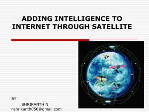 adding intelligence to internet through satellite