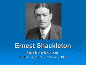 Ernest Shackleton powerpoint