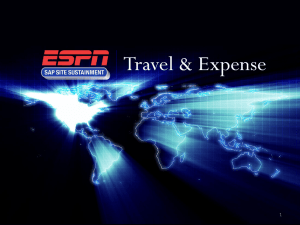 Travel and Expenses