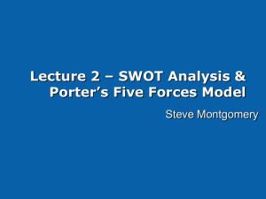 Chapter 7 - PPT 7 SWOT Analysis and Porters Model