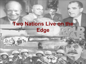 Two Nations Live on the Edge