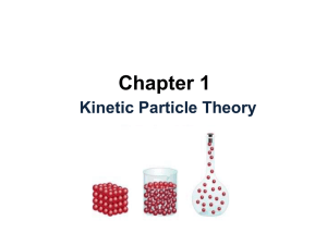 Chapter 1: Kinetic Particle Theory