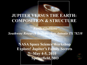 Jupiter Versus the Earth: Composition & Structure