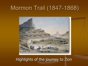 Mormon Trail (1847-1869) - Vincent WillowCreek History