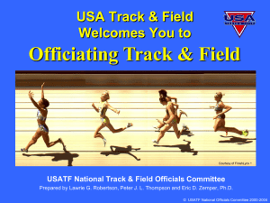 USA Track & Field Welcomes You to “Officiating