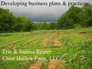 Small Farm Business Plans