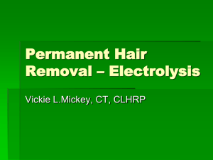 Permanent Hair Removal - Electrolysis