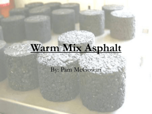 Warm Mix Asphalt