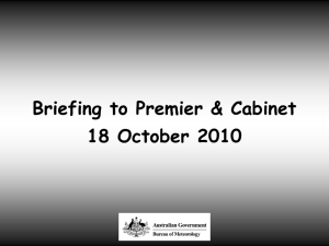 PowerPoint Presentation - The Queensland Cabinet