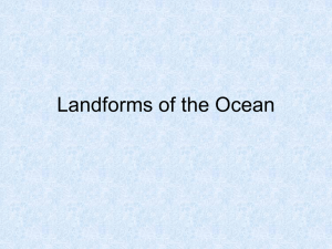 Landforms of the Ocean Powerpoint
