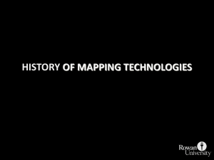 history of mapping technologies - Rowan University