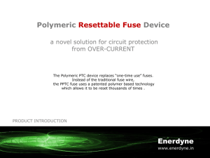 Polymeric Resettable Fuse Device
