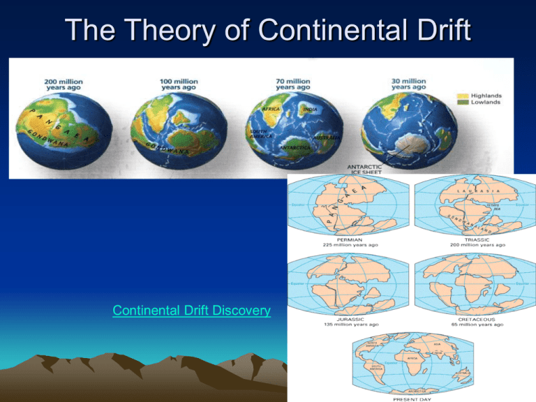 wegener's hypothesis on continental drift