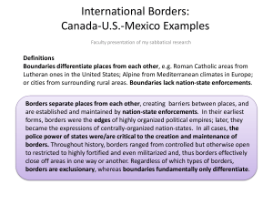 International Militarized Borders