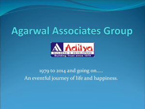 Agarwal Associates Group - Aditya Urban Homes, Aditya World City