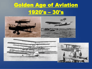 Aviation in the 1920`s