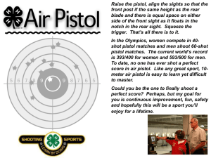 Air Pistol Basics - Power Point - Georgia 4-H