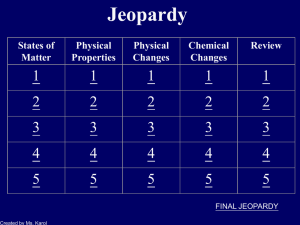 OGT Jeopardy Review