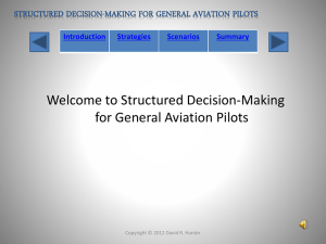 Structured Decision-Making for General Aviation Pilots