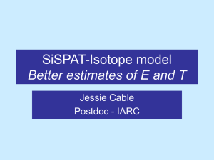 SiSPAT-Isotope model