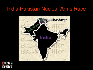 India-Pakistan Nuclear Arms Race