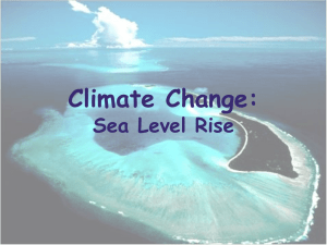 Sea level rise presentation - Pacific Islands Ocean Observing System