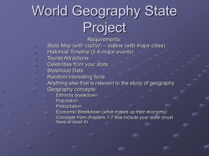 World Geography State Project