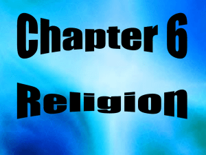 Chapter 6 Religion