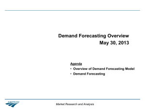 Amtrak Demand Forecasting Overview