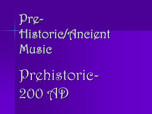 Pre-Historic/Ancient Music