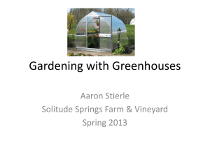Gardening with Greenhouses - Solitude Springs Farm & Vineyard