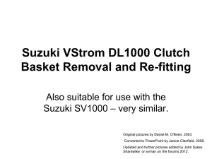Clutch Basket Replacement PowerPoint Presentation for a 2002