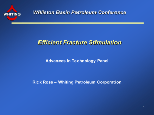 Efficient Fracture Stimulation - North Dakota Petroleum Council