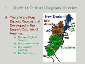 Colonial Regions Part 2