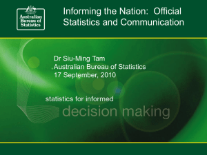Dr Siu-Ming Tam - National Statistical Service