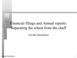 SEC filings and annual reports: Separating the wheat