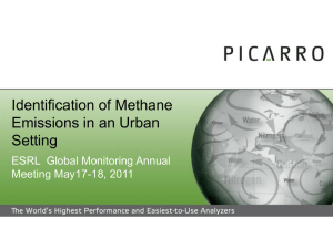 Identification of Methane Emissions in an Urban Setting