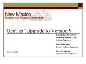 Project Overview - New Mexico Department of Information Technology