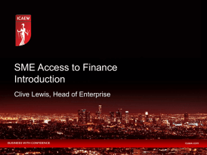 SME Access to Finance Introduction