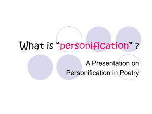 What is “personification” ?