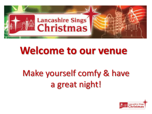 Carols - PowerPoint slides - Lancashire Sings Christmas