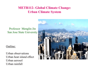 Urban Heat Island Effect (UHI)