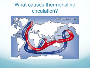 Thermohaline Currents