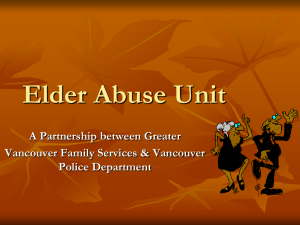 WA5 - Vancouver Police Department`s Elder Abuse - Mms