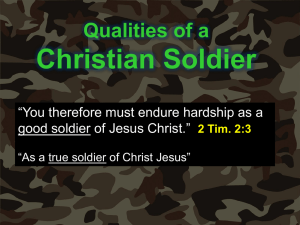 Qualities of a Christian Soldier