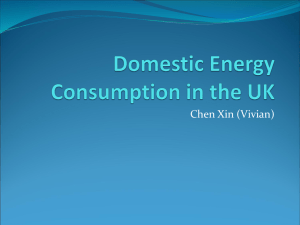 Domestic Energy Consumption in the UK