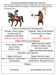 comparing knights and samurai