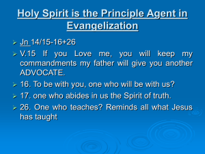 Relationship with Holy Spirit