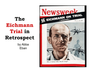 The Eichmann Trial in Retrospect