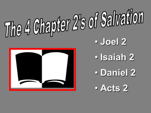 Acts Chapter Two - Port Royal Church Of Christ